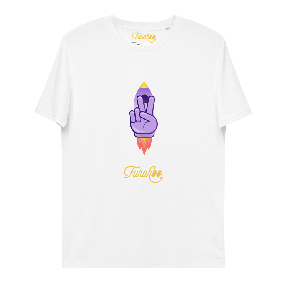 "V" `| FR | Fu'Sign | T-shirt unisexe en coton bio